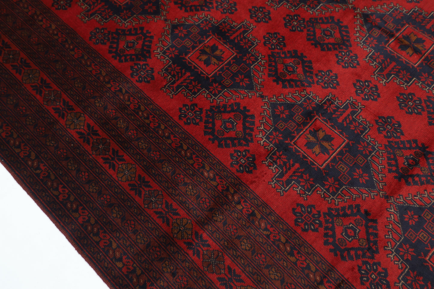250 x 351 cm | Khal Mohammadi Afghan Tribal Hand Knotted Wool Carpet