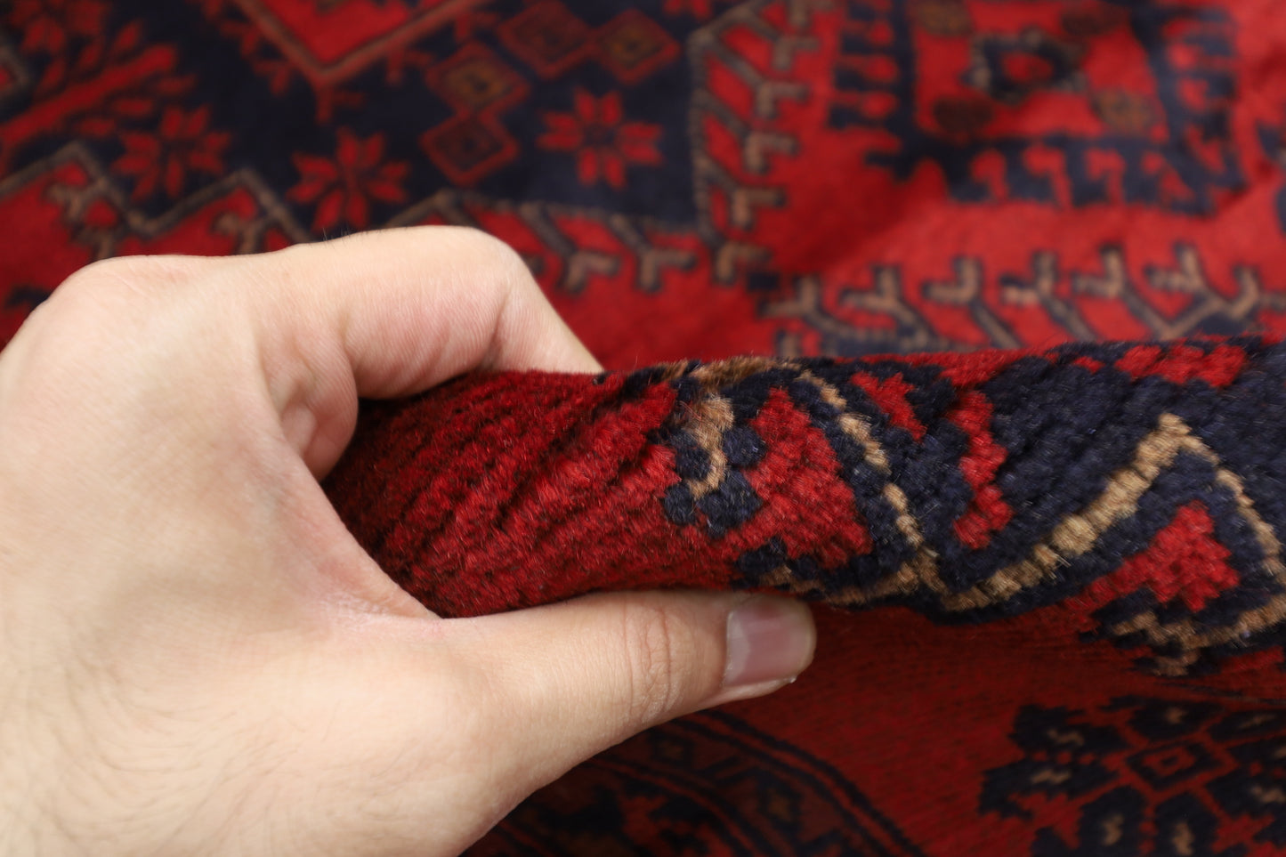 250 x 351 cm | Khal Mohammadi Afghan Tribal Hand Knotted Wool Carpet