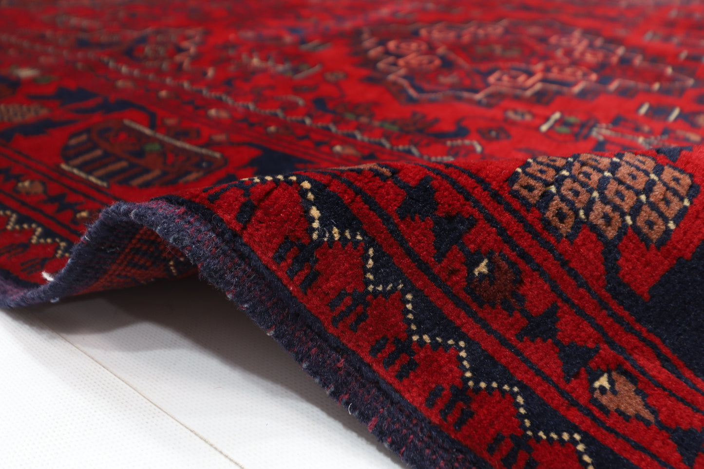 154 x 214 cm | Khamiyab Afghan Tribal Hand Knotted Wool Carpet