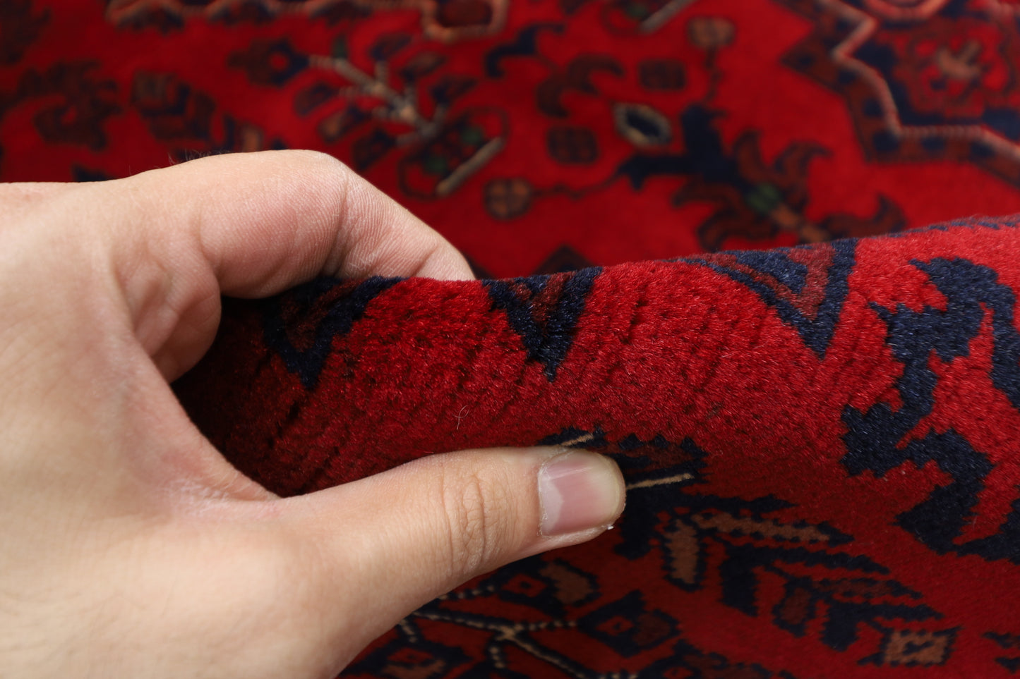 154 x 214 cm | Khamiyab Afghan Tribal Hand Knotted Wool Carpet