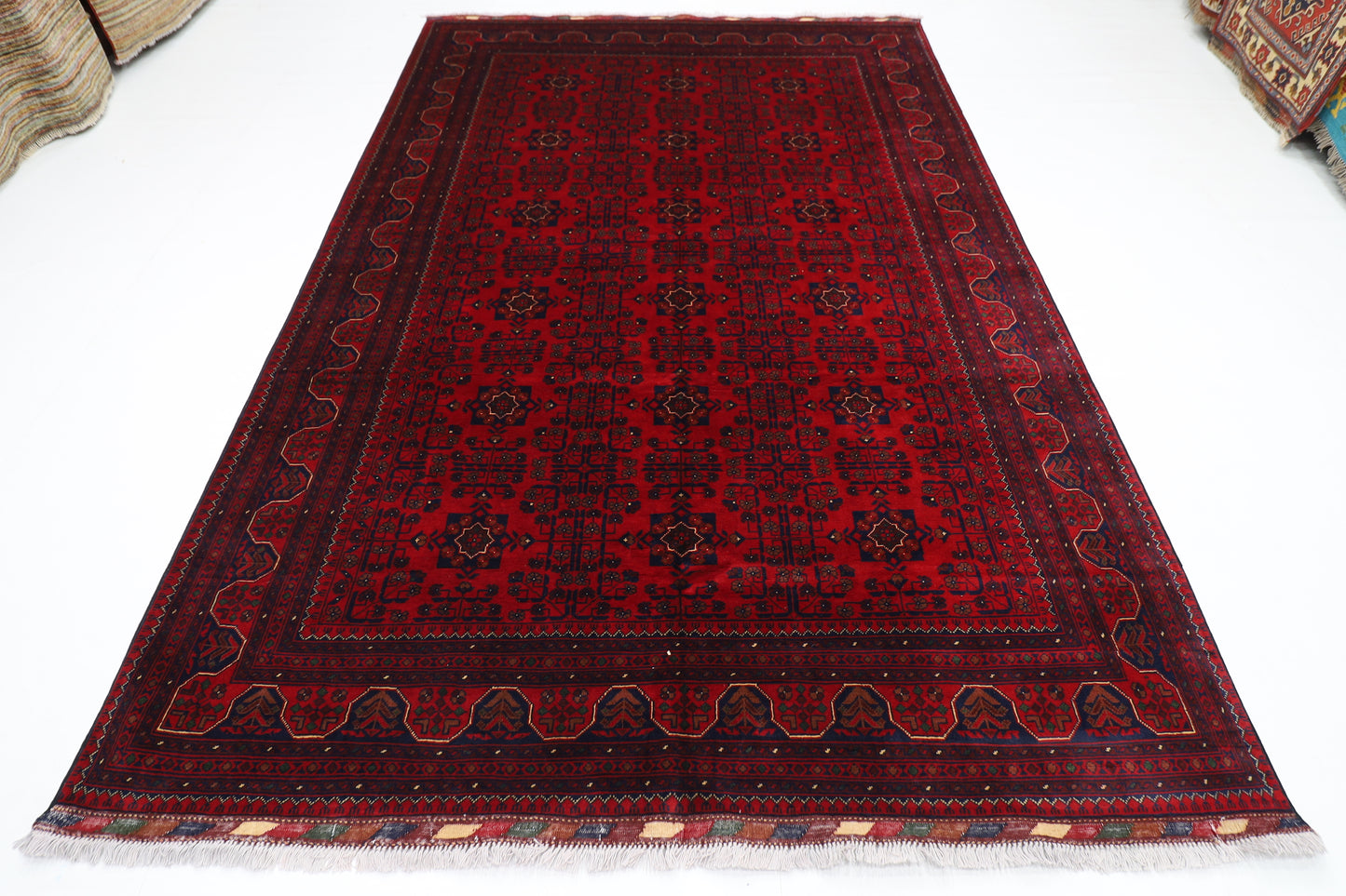 205 x 316 cm | Khamiyab Afghan Tribal Hand Knotted Wool Carpet