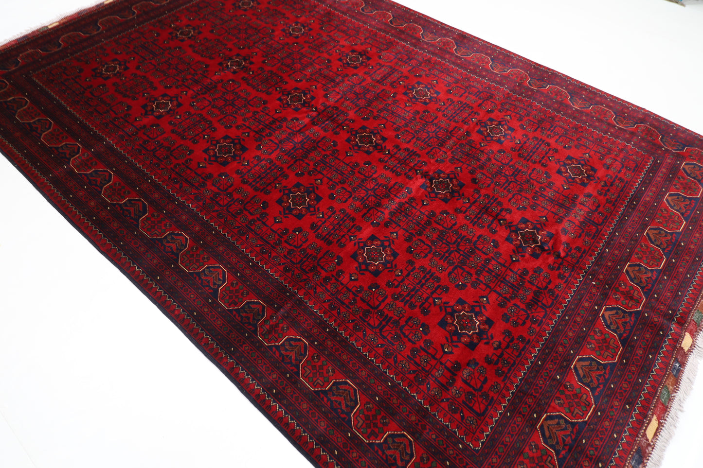 205 x 316 cm | Khamiyab Afghan Tribal Hand Knotted Wool Carpet