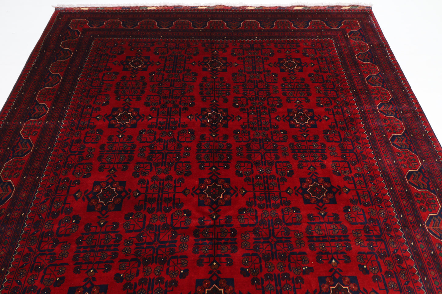 205 x 316 cm | Khamiyab Afghan Tribal Hand Knotted Wool Carpet