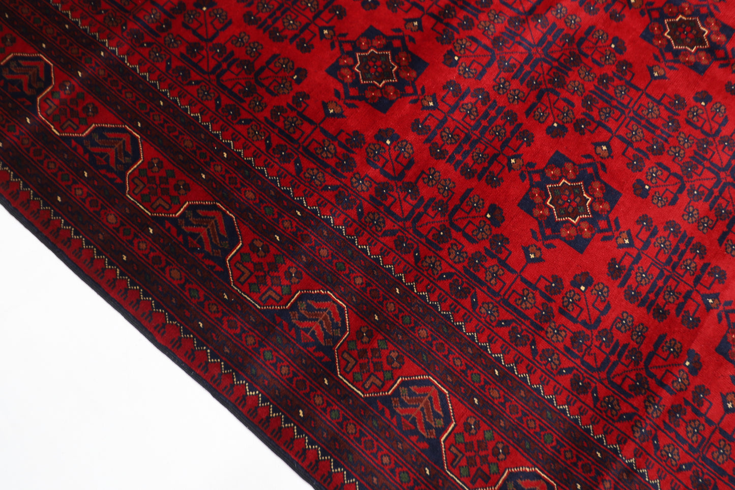 205 x 316 cm | Khamiyab Afghan Tribal Hand Knotted Wool Carpet