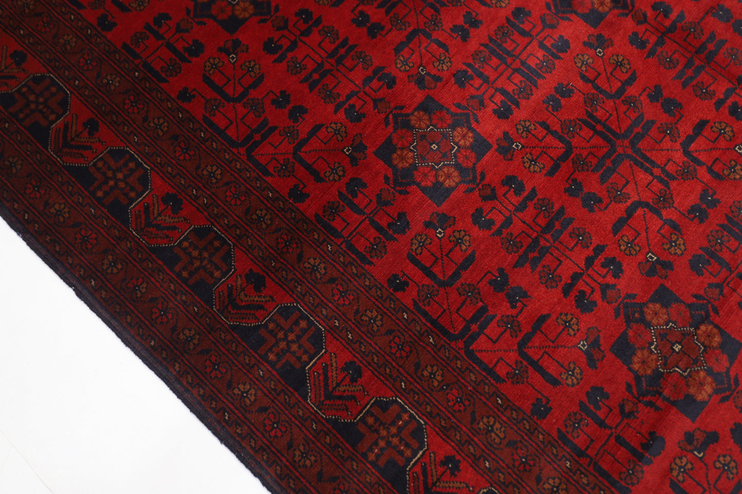 203 x 304 cm | Khal Mohammadi Afghan Tribal Hand Knotted Wool Carpet