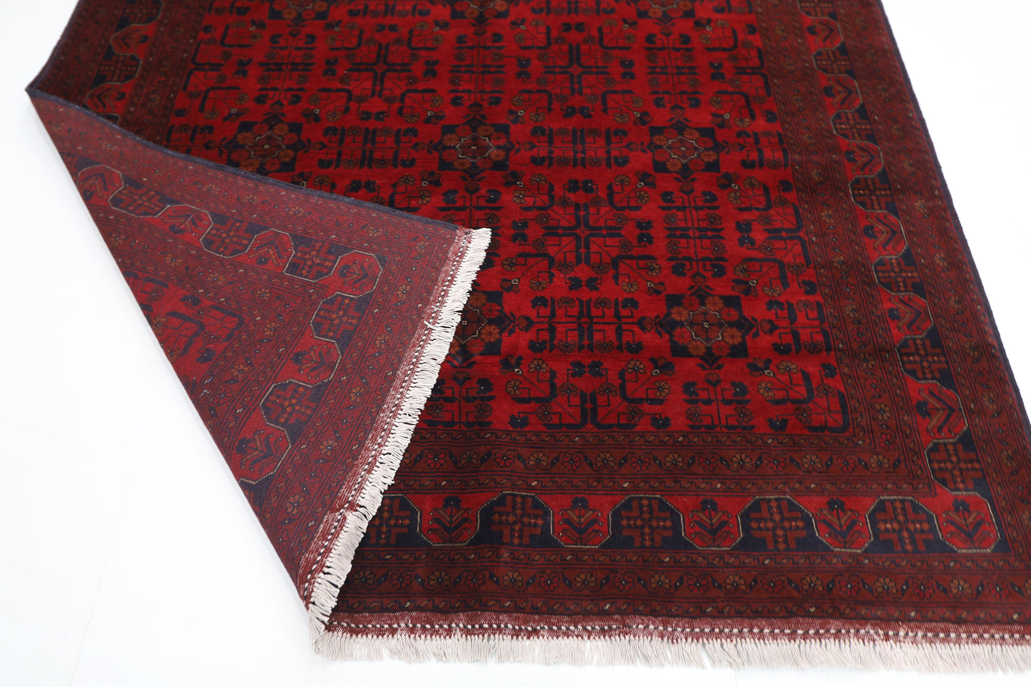 203 x 304 cm | Khal Mohammadi Afghan Tribal Hand Knotted Wool Carpet