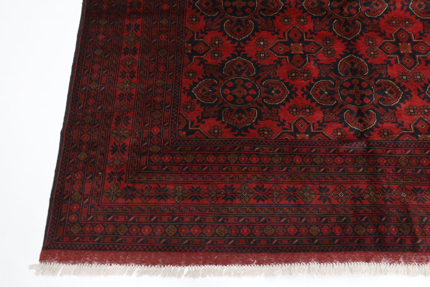 202 x 307 cm | Khal Mohammadi Afghan Tribal Hand Knotted Wool Carpet