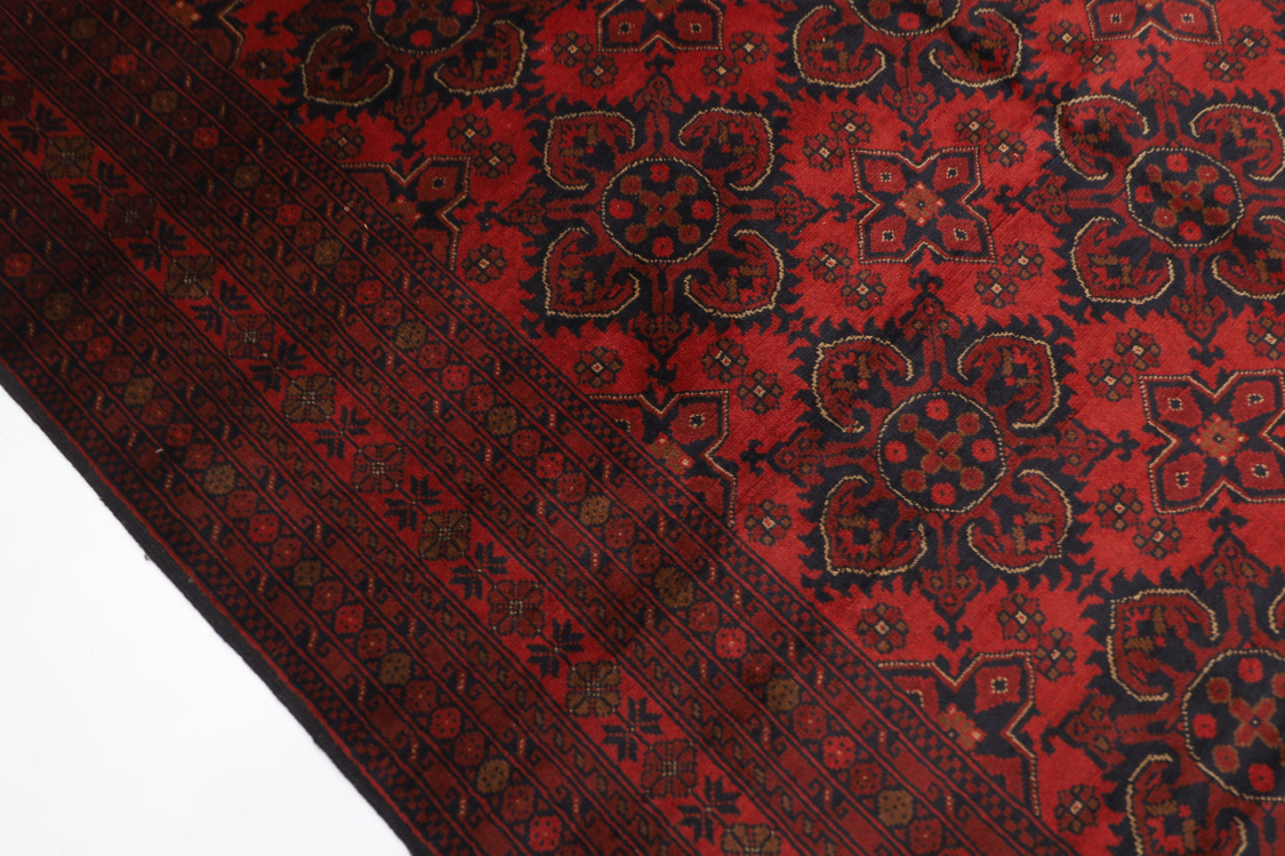 202 x 307 cm | Khal Mohammadi Afghan Tribal Hand Knotted Wool Carpet