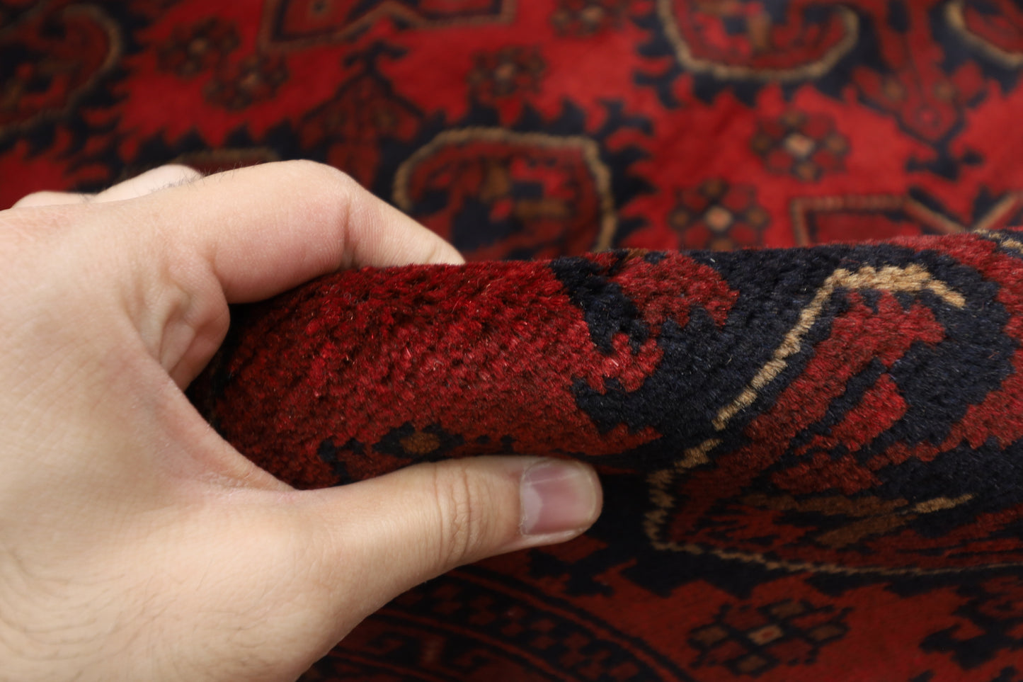 202 x 307 cm | Khal Mohammadi Afghan Tribal Hand Knotted Wool Carpet