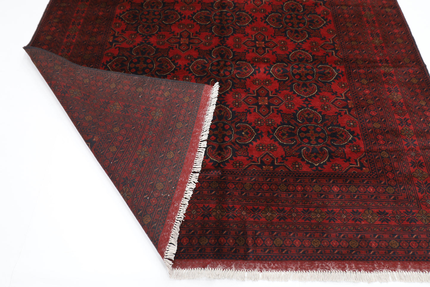 202 x 307 cm | Khal Mohammadi Afghan Tribal Hand Knotted Wool Carpet