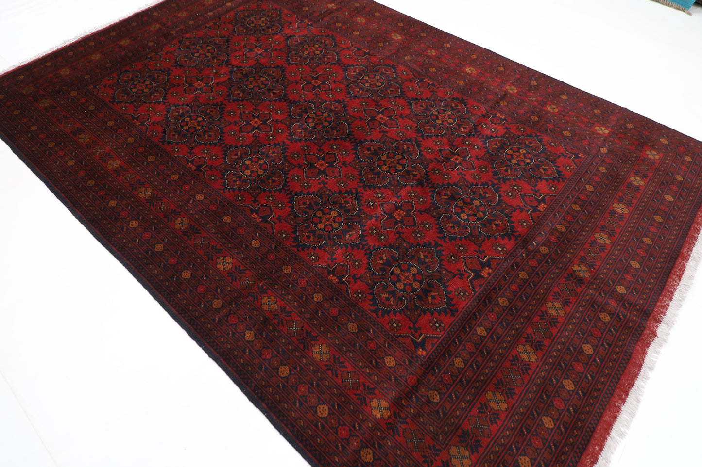 203 x 299 cm | Khal Mohammadi Afghan Tribal Hand Knotted Wool Carpet