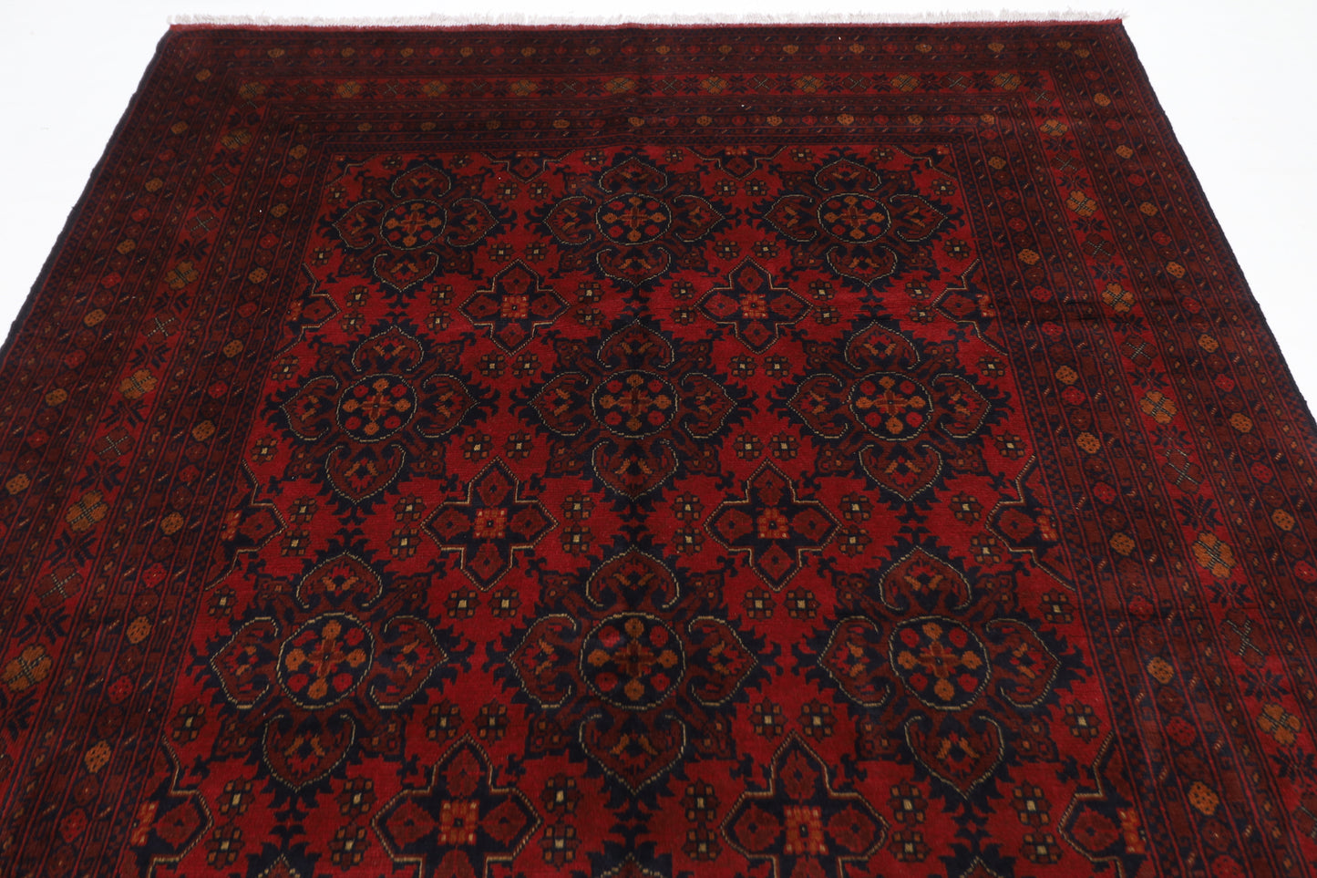 203 x 299 cm | Khal Mohammadi Afghan Tribal Hand Knotted Wool Carpet