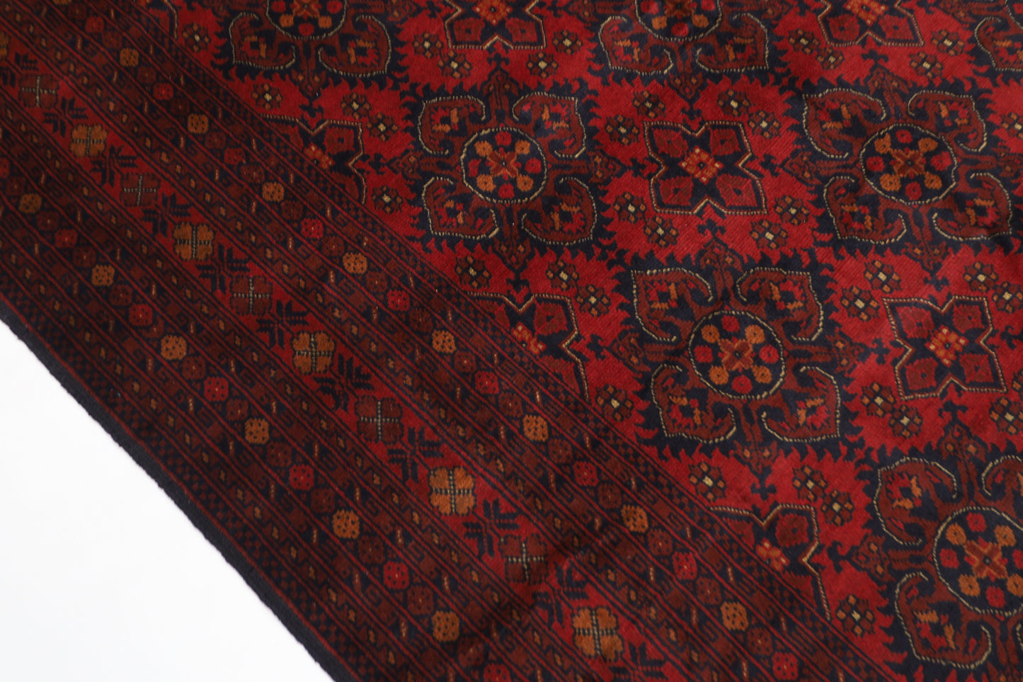 203 x 299 cm | Khal Mohammadi Afghan Tribal Hand Knotted Wool Carpet