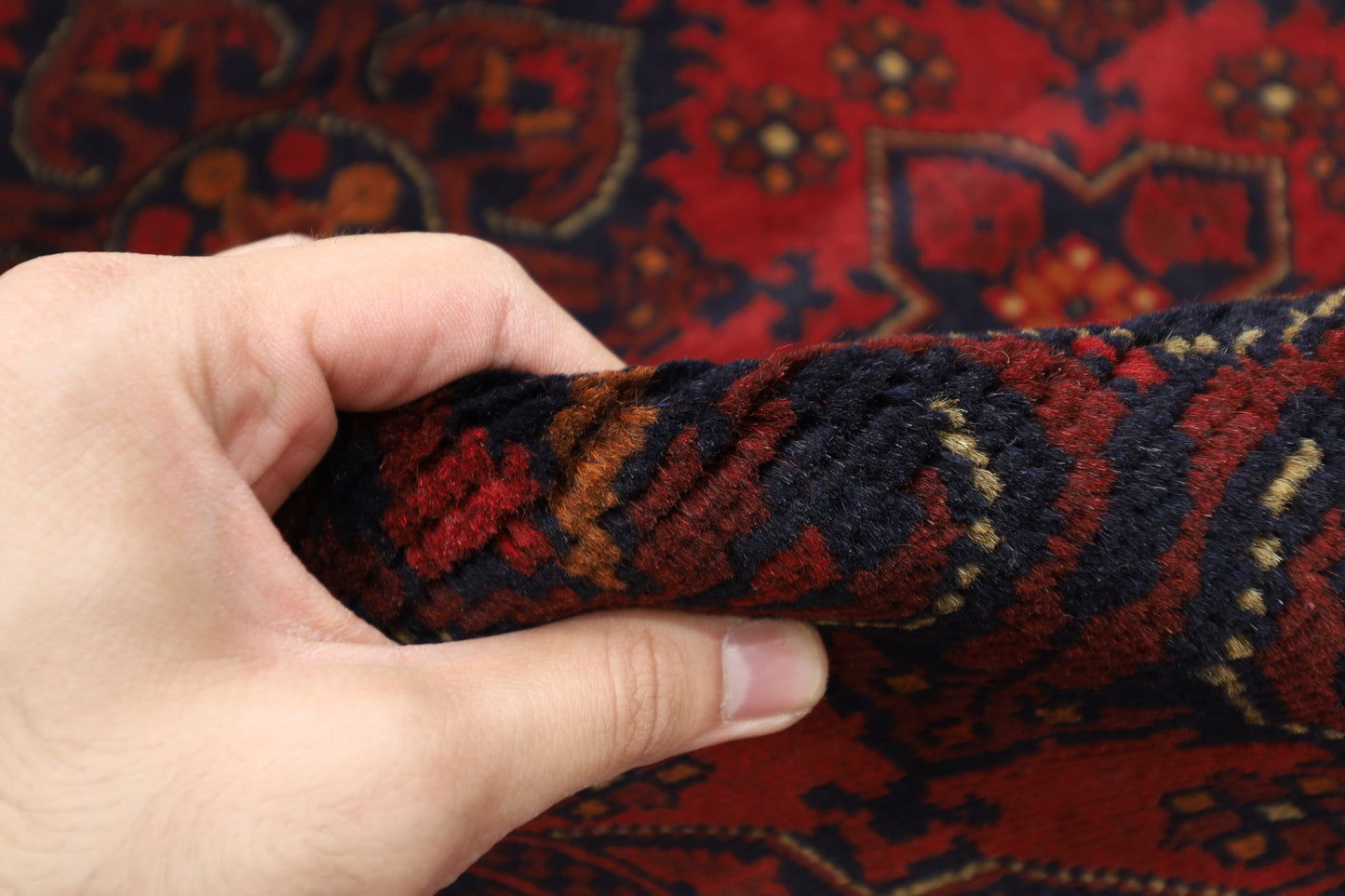 203 x 299 cm | Khal Mohammadi Afghan Tribal Hand Knotted Wool Carpet
