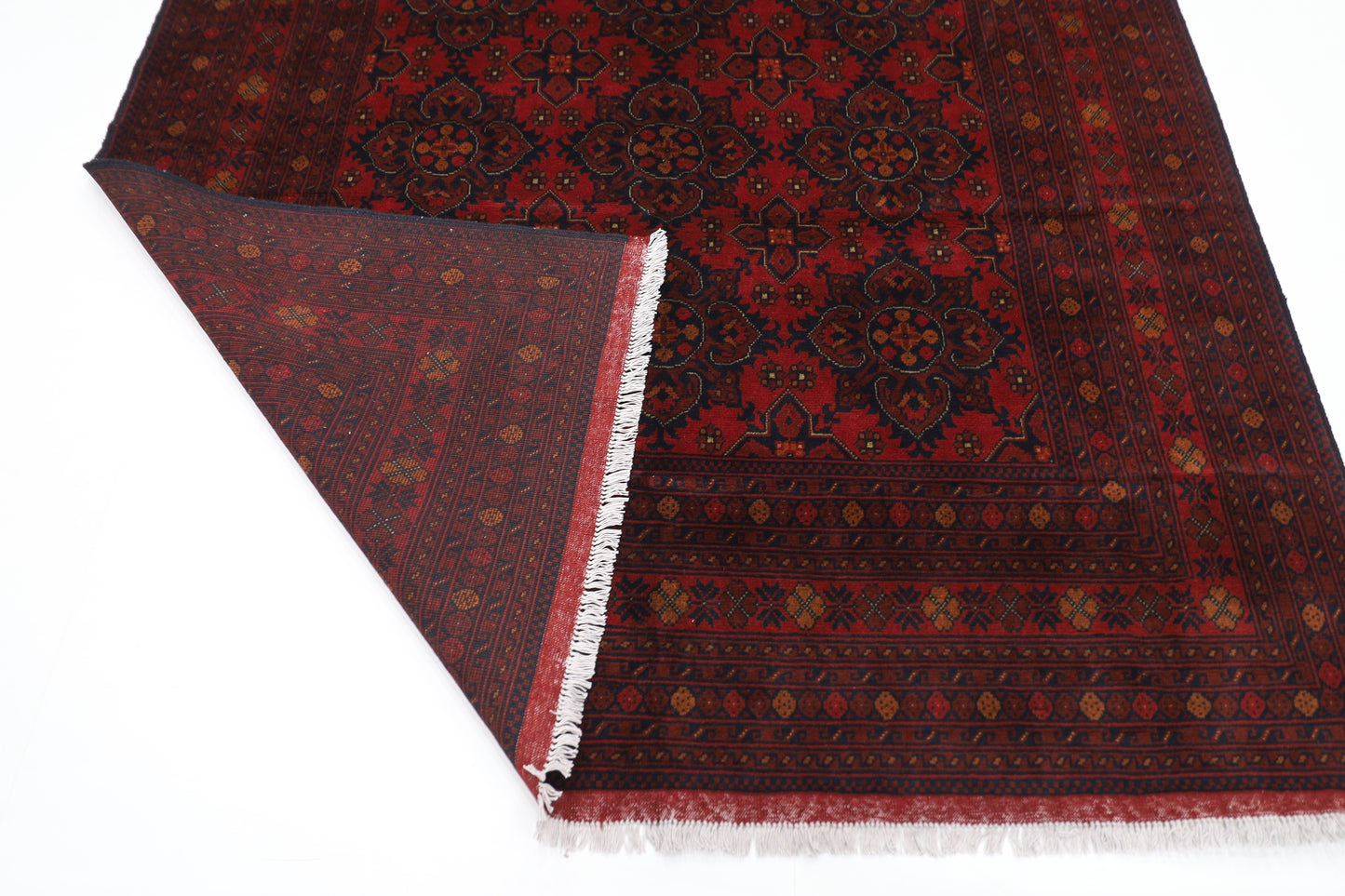 203 x 299 cm | Khal Mohammadi Afghan Tribal Hand Knotted Wool Carpet