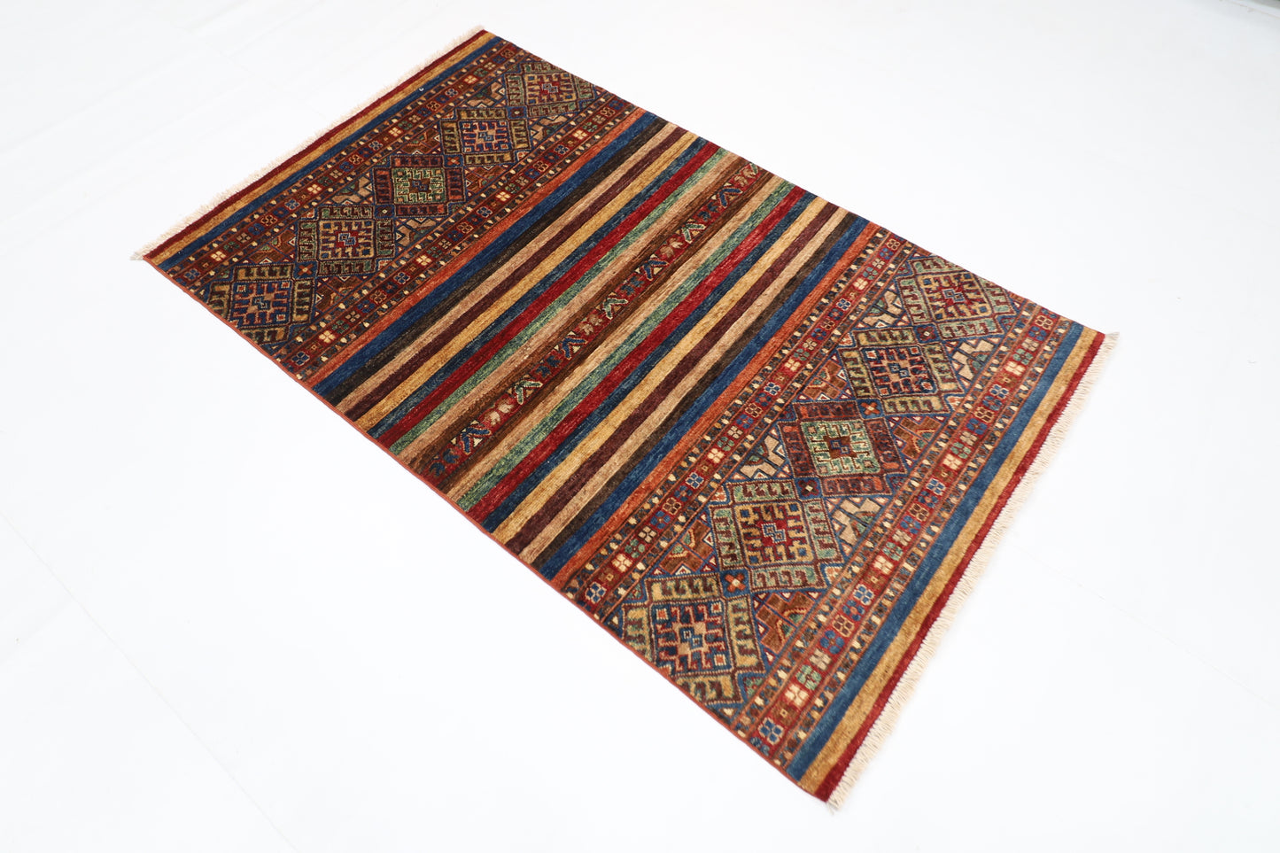 100 x 162 cm | Khorjun Afghan Tribal Hand Knotted Carpet