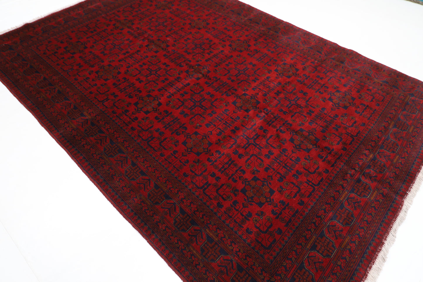 205 x 298 cm | Khal Mohammadi Afghan Tribal Hand Knotted Wool Carpet