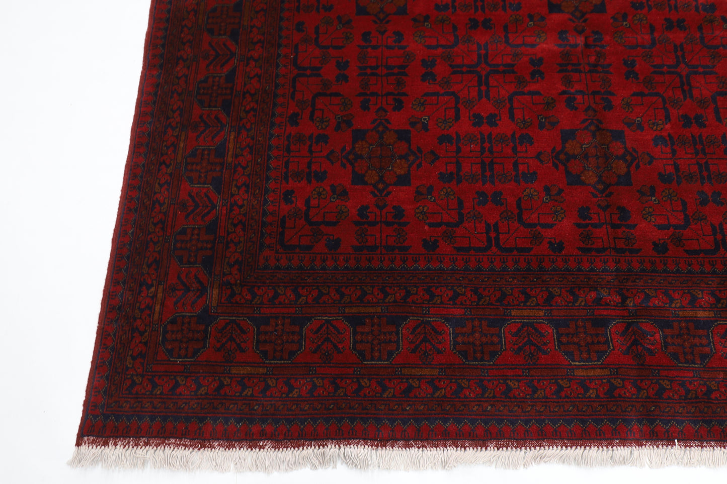 205 x 298 cm | Khal Mohammadi Afghan Tribal Hand Knotted Wool Carpet