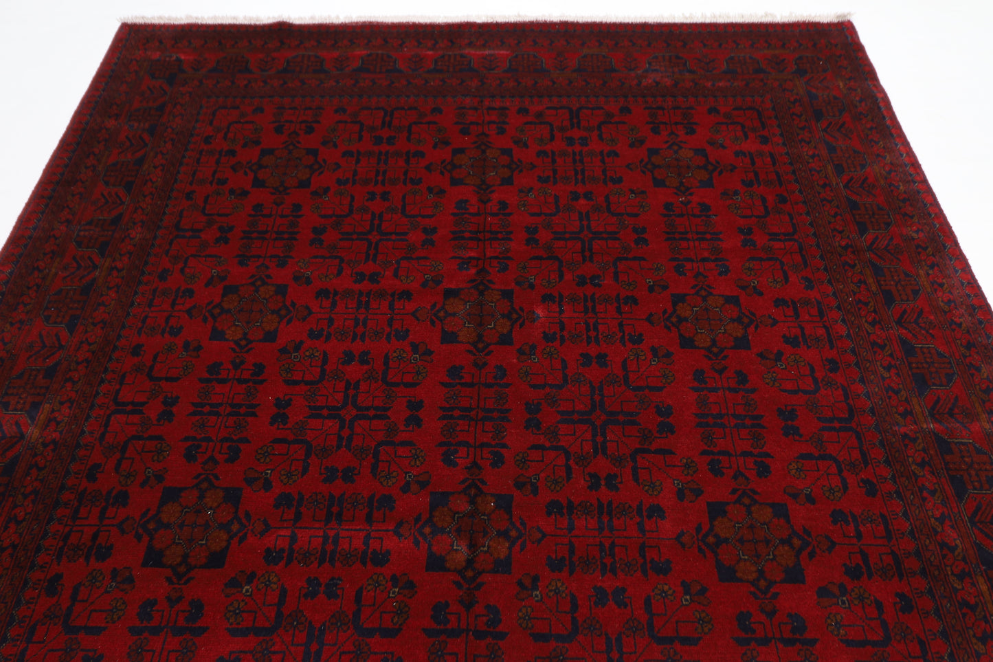 205 x 298 cm | Khal Mohammadi Afghan Tribal Hand Knotted Wool Carpet