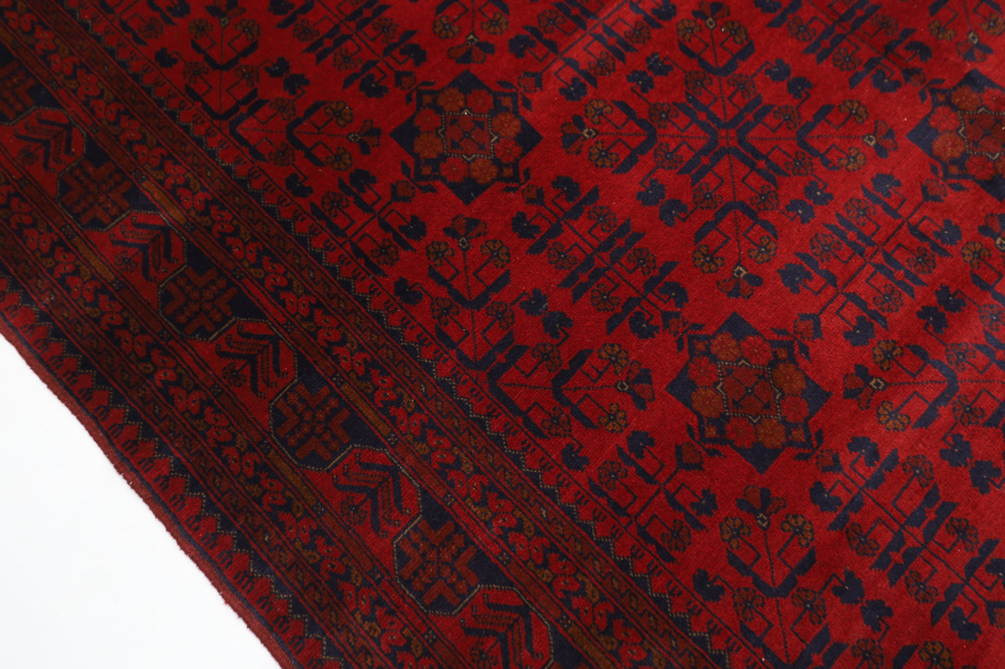 205 x 298 cm | Khal Mohammadi Afghan Tribal Hand Knotted Wool Carpet