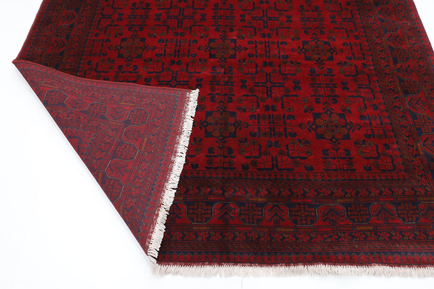 205 x 298 cm | Khal Mohammadi Afghan Tribal Hand Knotted Wool Carpet