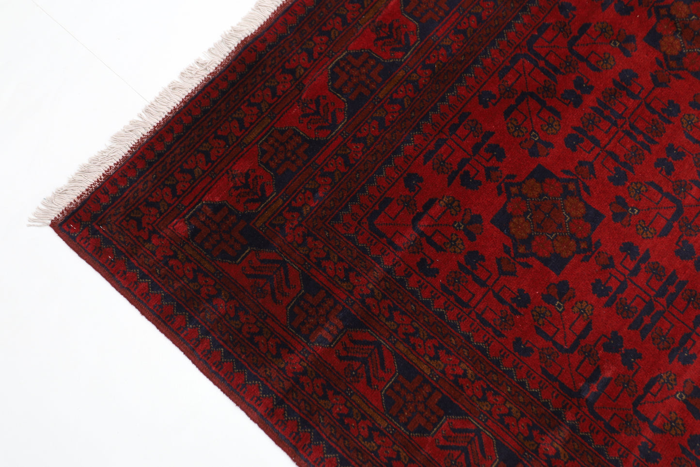 205 x 298 cm | Khal Mohammadi Afghan Tribal Hand Knotted Wool Carpet