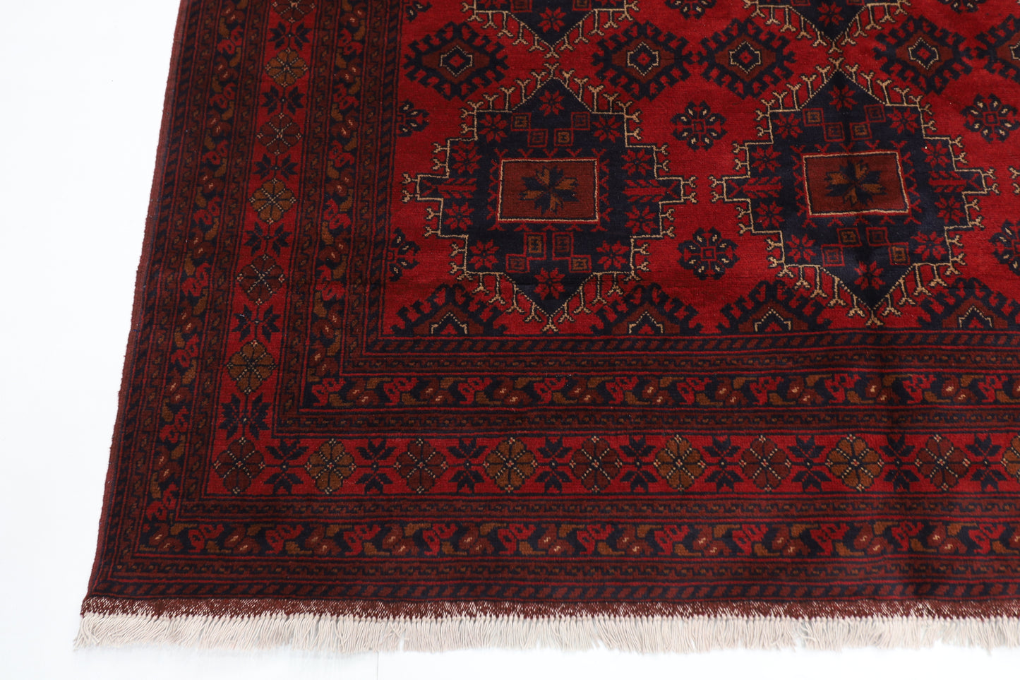 201 x 296 cm | Khal Mohammadi Afghan Tribal Hand Knotted Wool Carpet