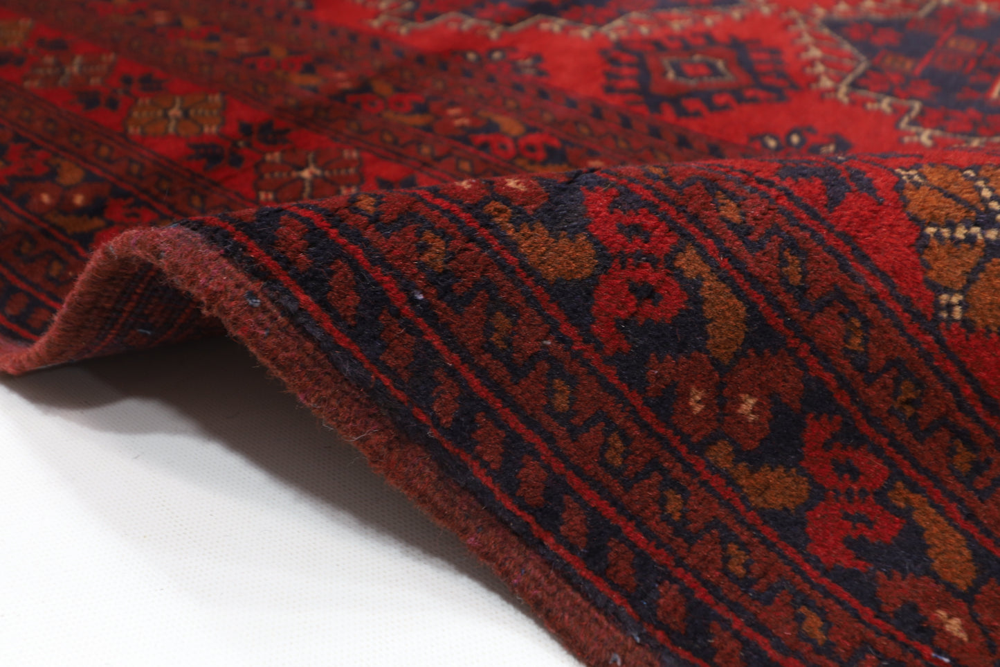 201 x 296 cm | Khal Mohammadi Afghan Tribal Hand Knotted Wool Carpet