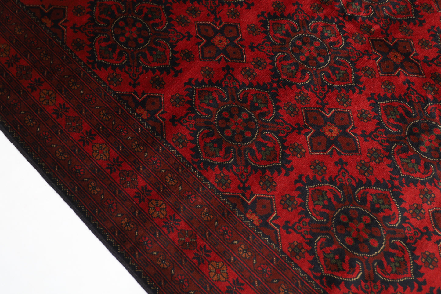 202 x 303 cm | Khal Mohammadi Afghan Tribal Hand Knotted Wool Carpet