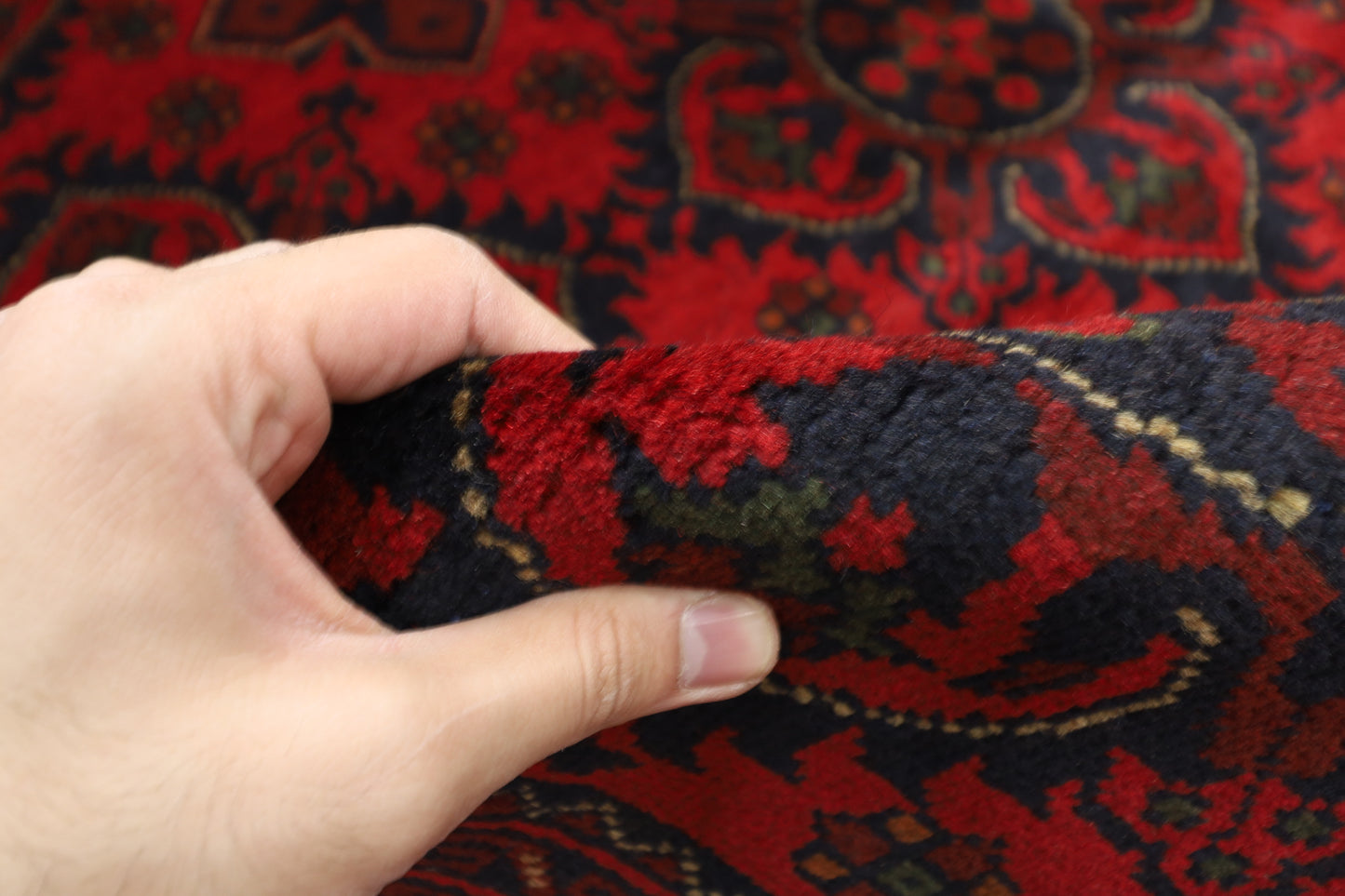 202 x 303 cm | Khal Mohammadi Afghan Tribal Hand Knotted Wool Carpet