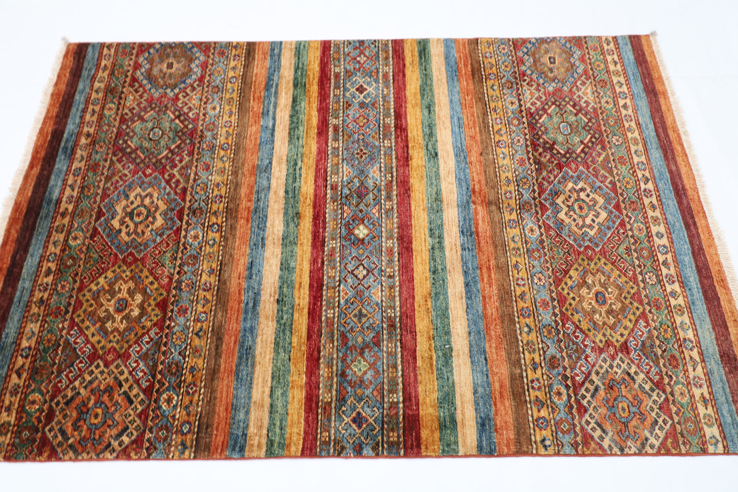 100 x 152 cm | Khorjun Afghan Tribal Hand Knotted Carpet