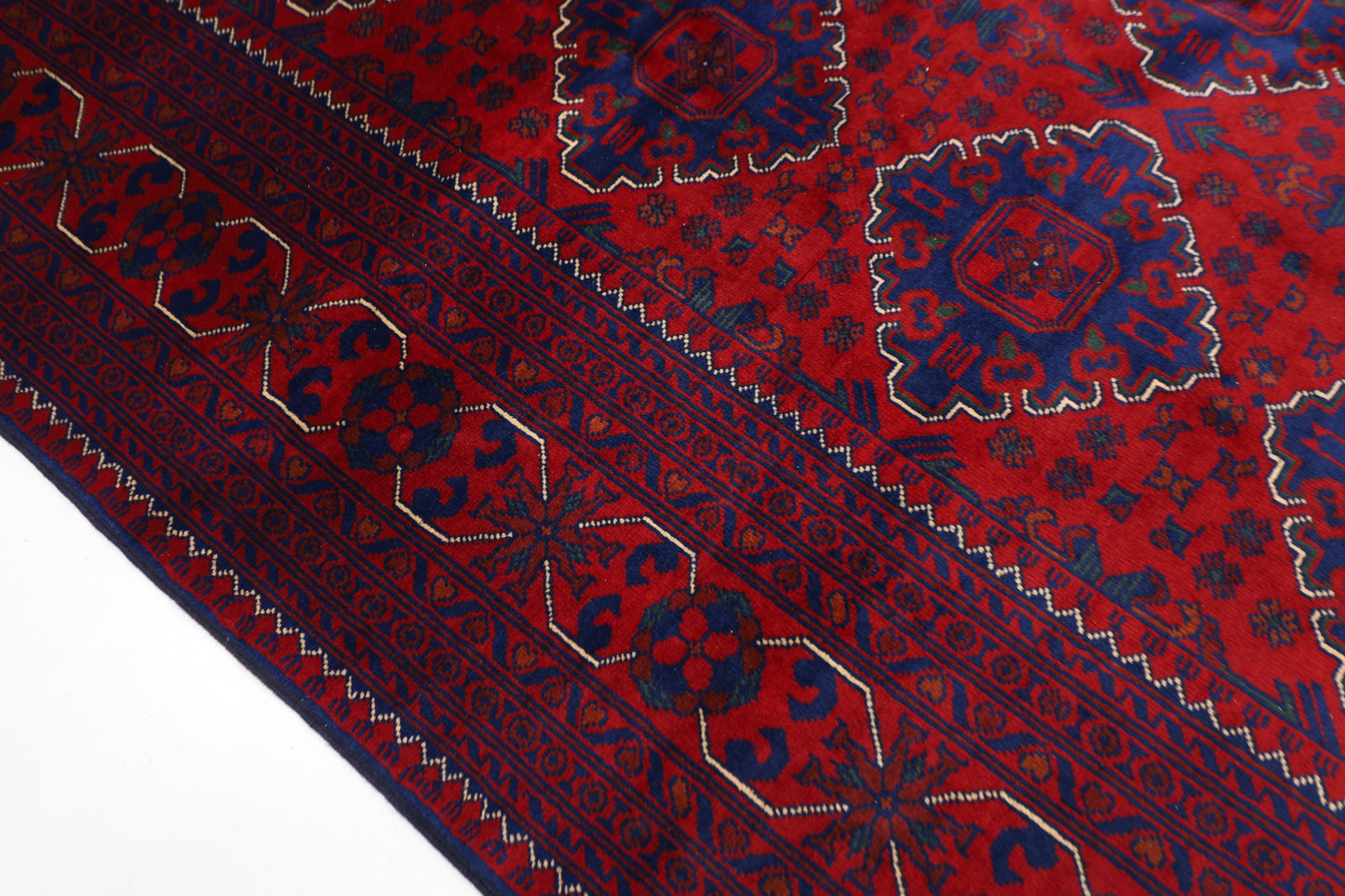 170 x 237 cm | Khamiyab Afghan Tribal Hand Knotted Carpet