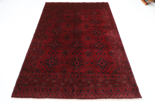 170 x 229 cm | Khal Mohammadi Afghan Tribal Hand Knotted Carpet