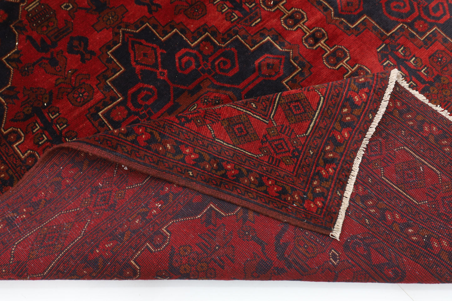 202 x 290 cm | Khal Mohammadi Afghan Tribal Hand Knotted Carpet