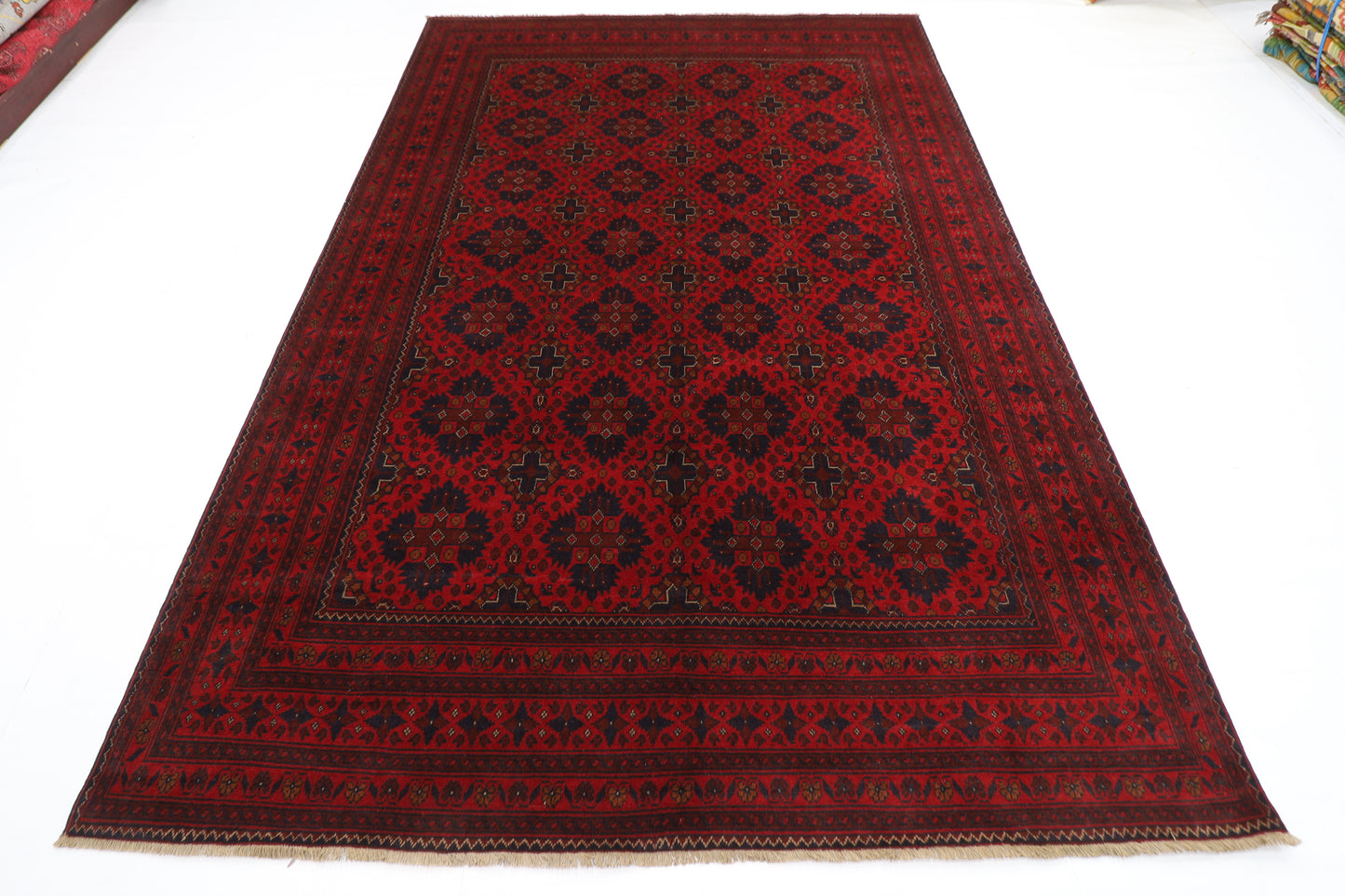 203 x 297 cm | Khal Mohammadi Afghan Tribal Hand Knotted Carpet