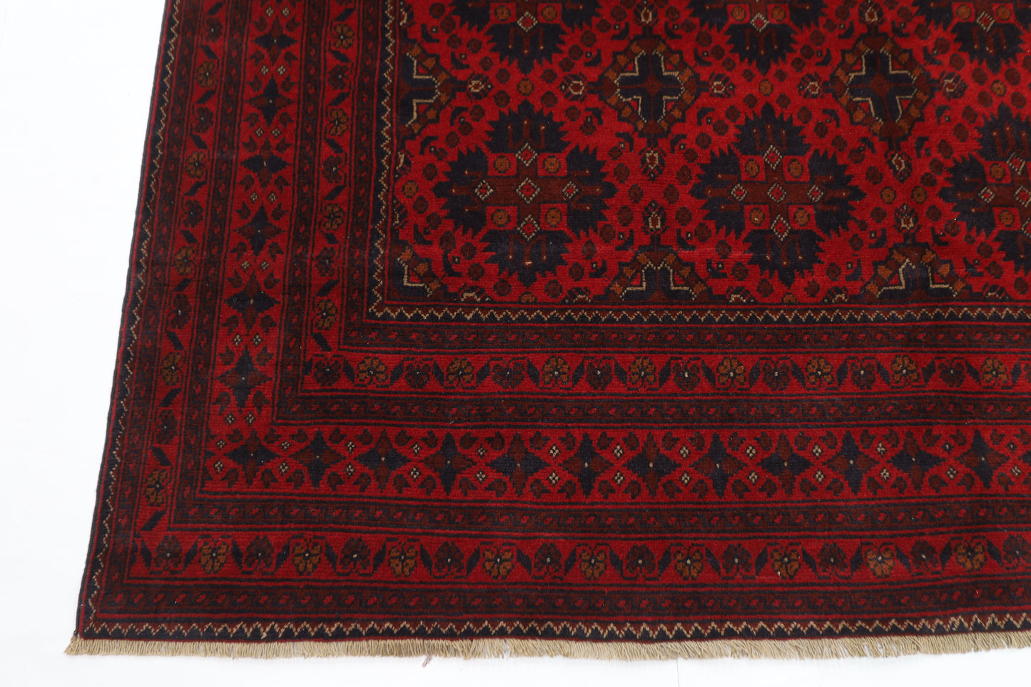 203 x 297 cm | Khal Mohammadi Afghan Tribal Hand Knotted Carpet