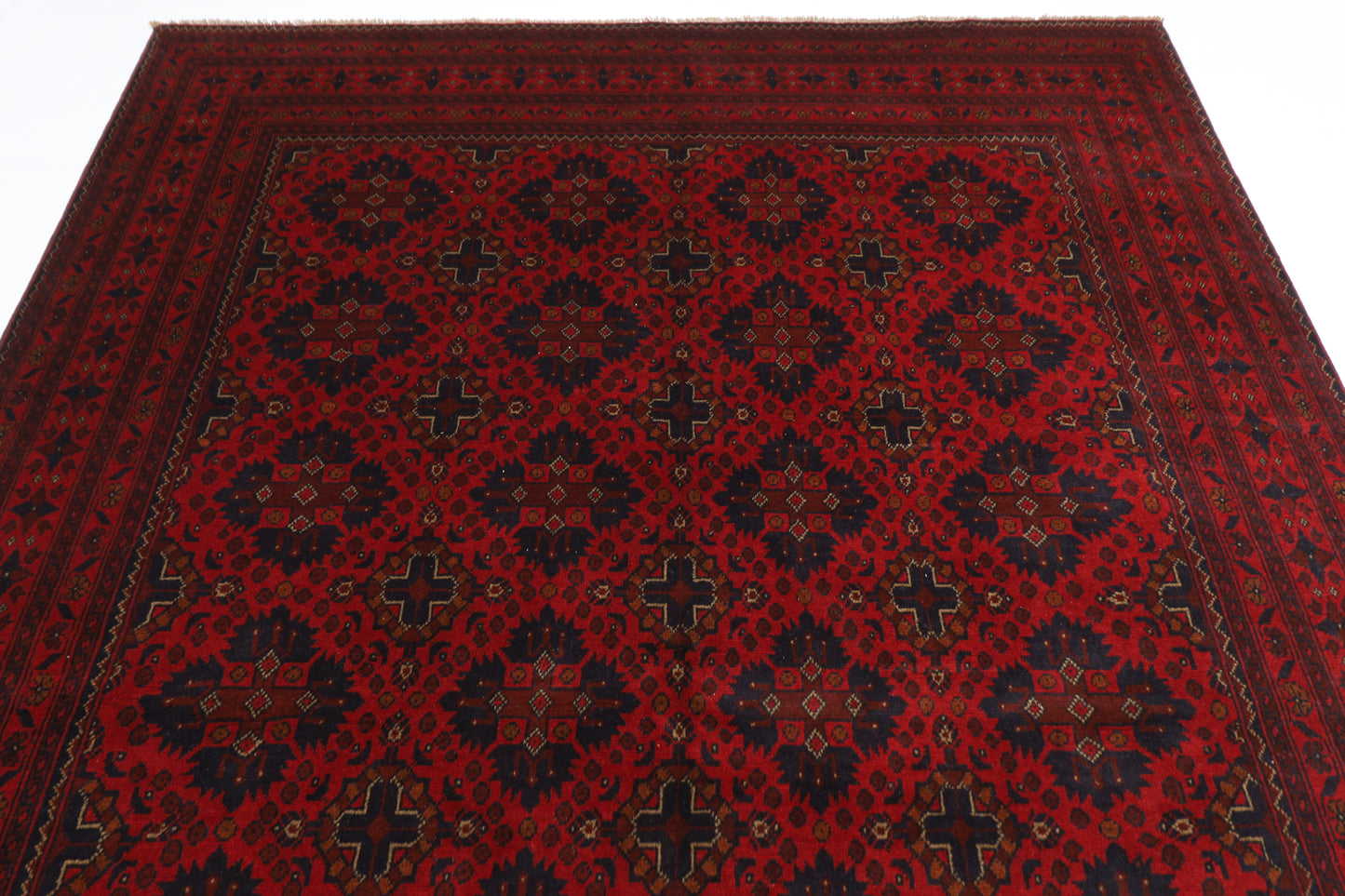 203 x 297 cm | Khal Mohammadi Afghan Tribal Hand Knotted Carpet