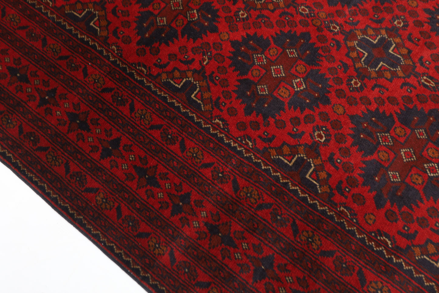 203 x 297 cm | Khal Mohammadi Afghan Tribal Hand Knotted Carpet