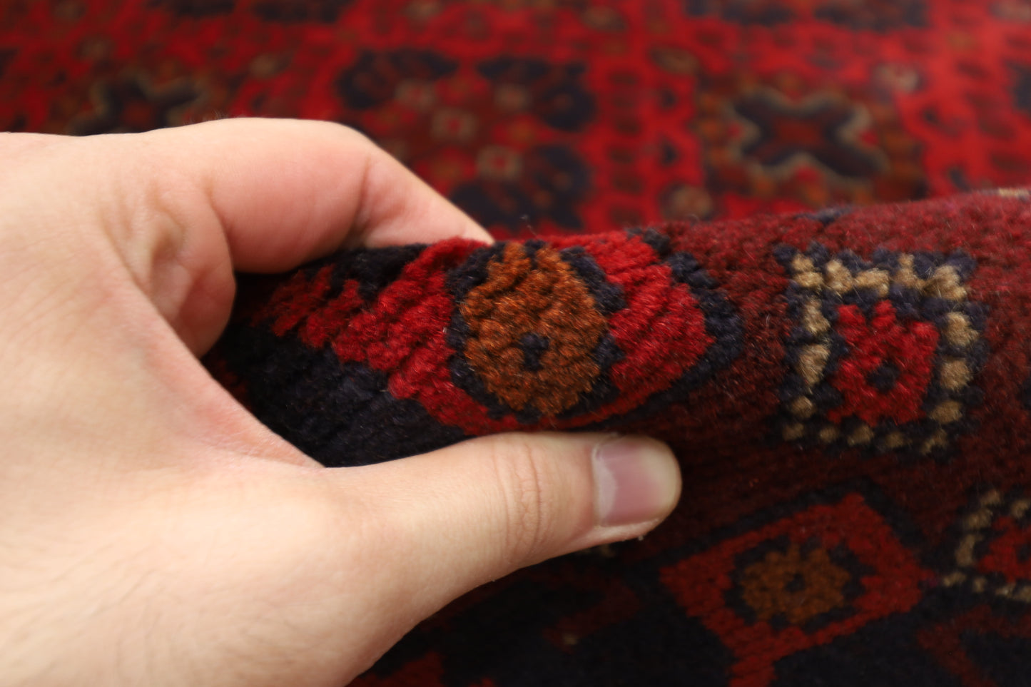 203 x 297 cm | Khal Mohammadi Afghan Tribal Hand Knotted Carpet