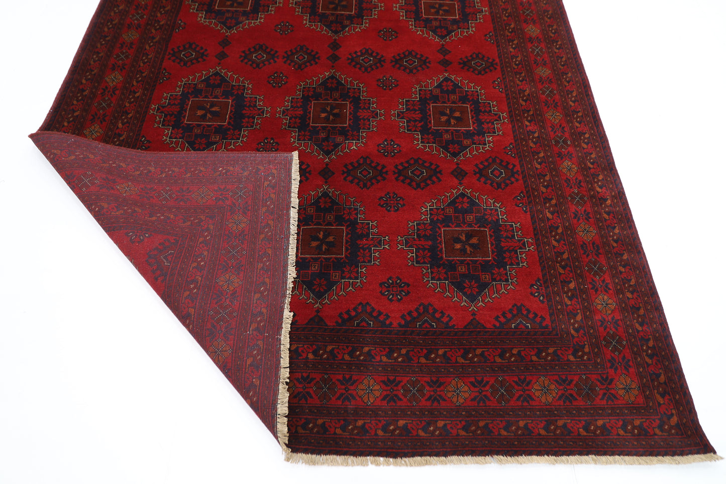 202 x 287 cm | Khal Mohammadi Afghan Tribal Hand Knotted Carpet