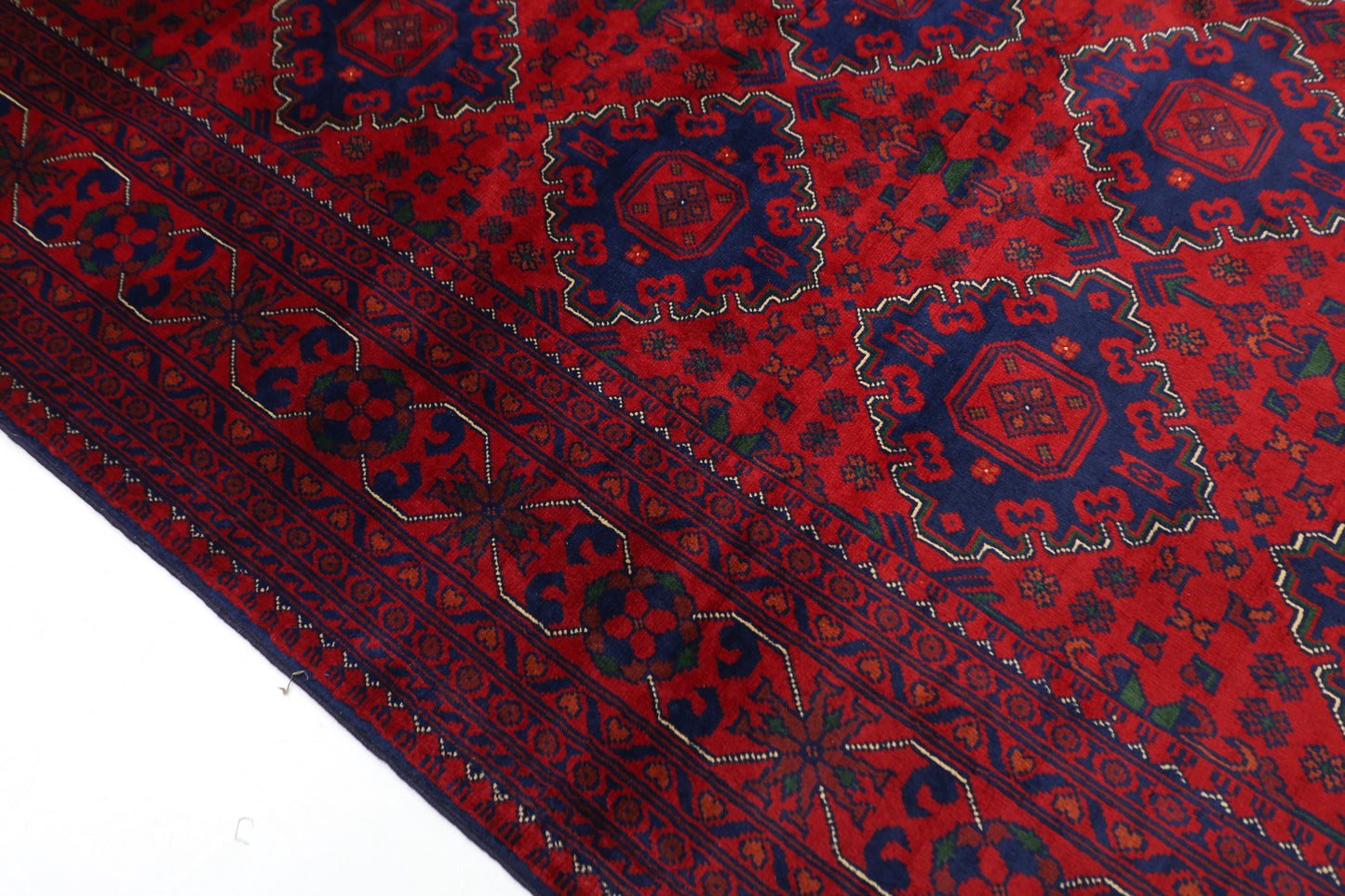 200 x 310 cm | Khamiyab Afghan Tribal Hand Knotted Carpet