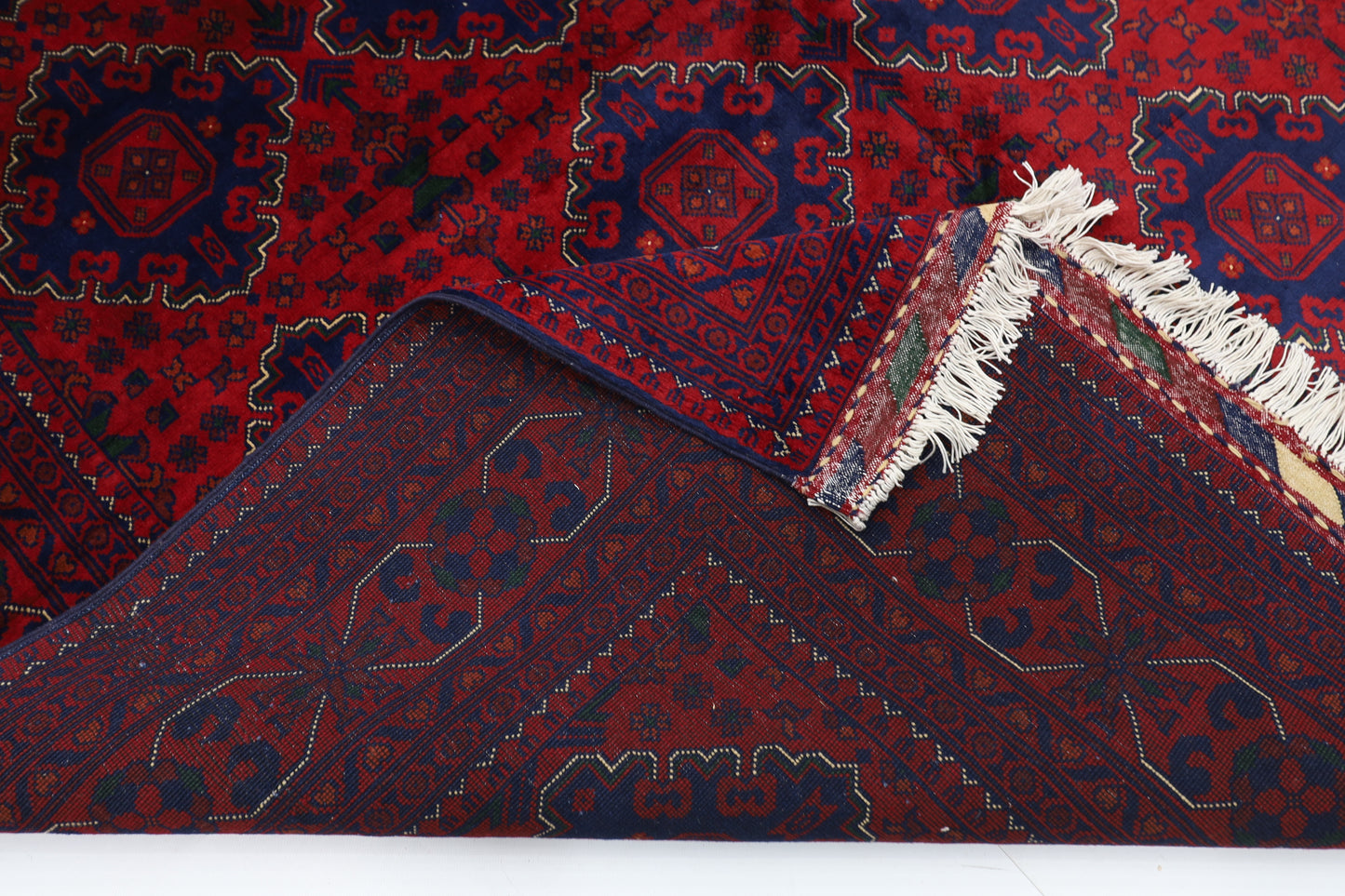 200 x 310 cm | Khamiyab Afghan Tribal Hand Knotted Carpet