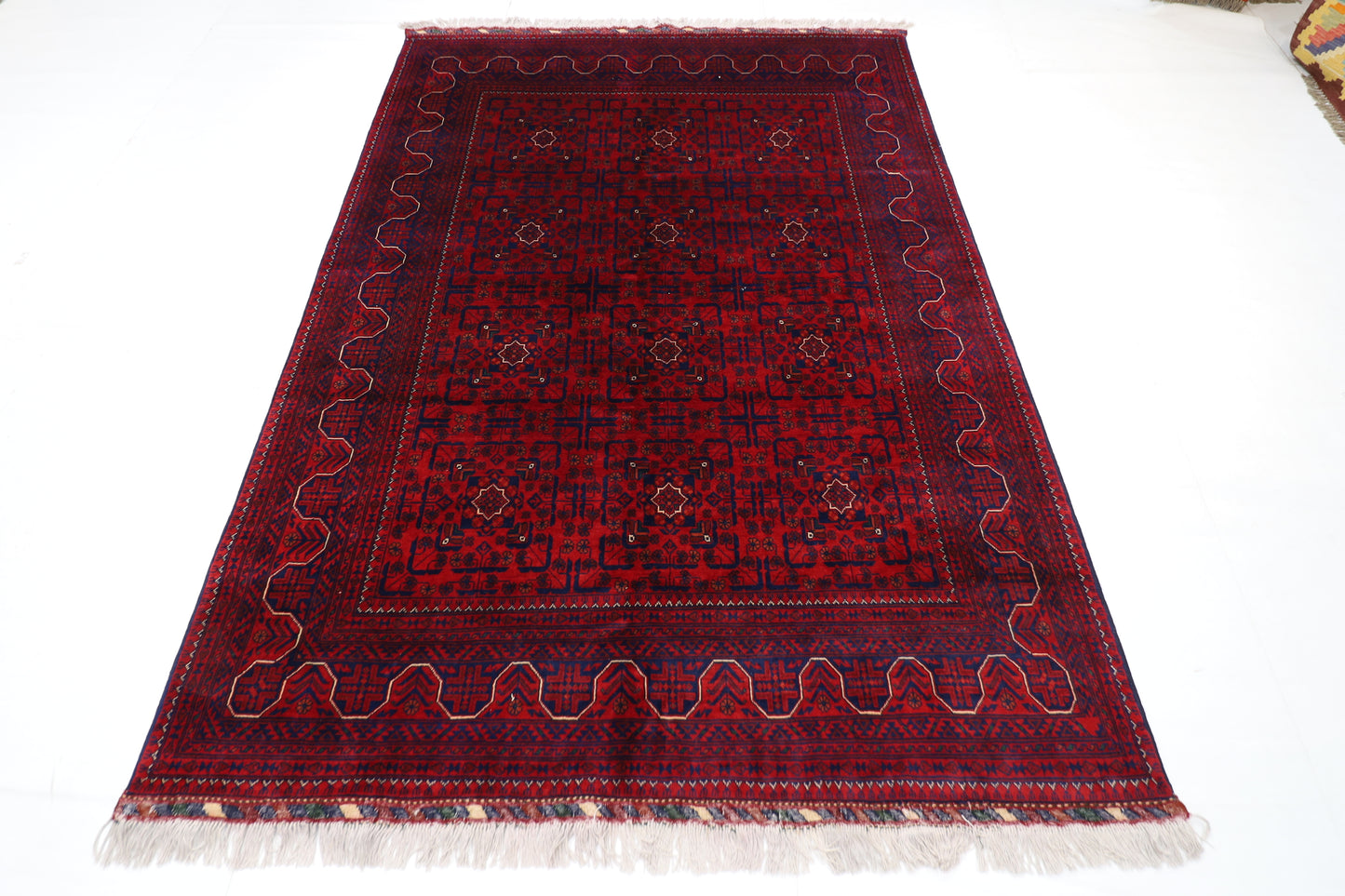 168 x 240 cm | Khamiyab Afghan Tribal Hand Knotted Carpet