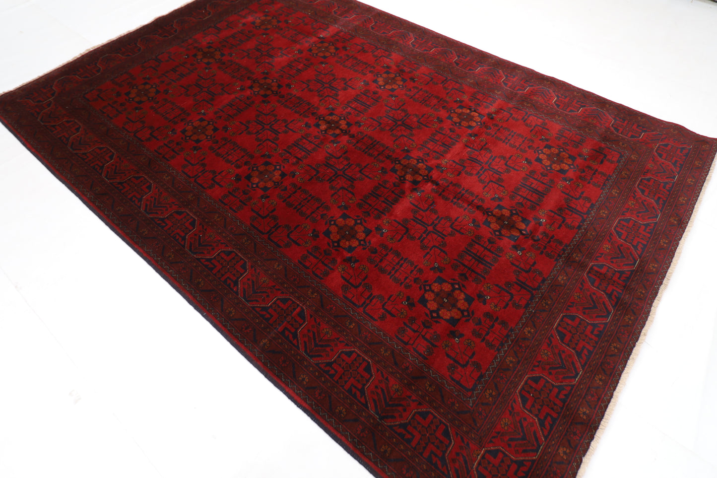 200 x 291 cm | Khal Mohammadi Afghan Tribal Hand Knotted Carpet