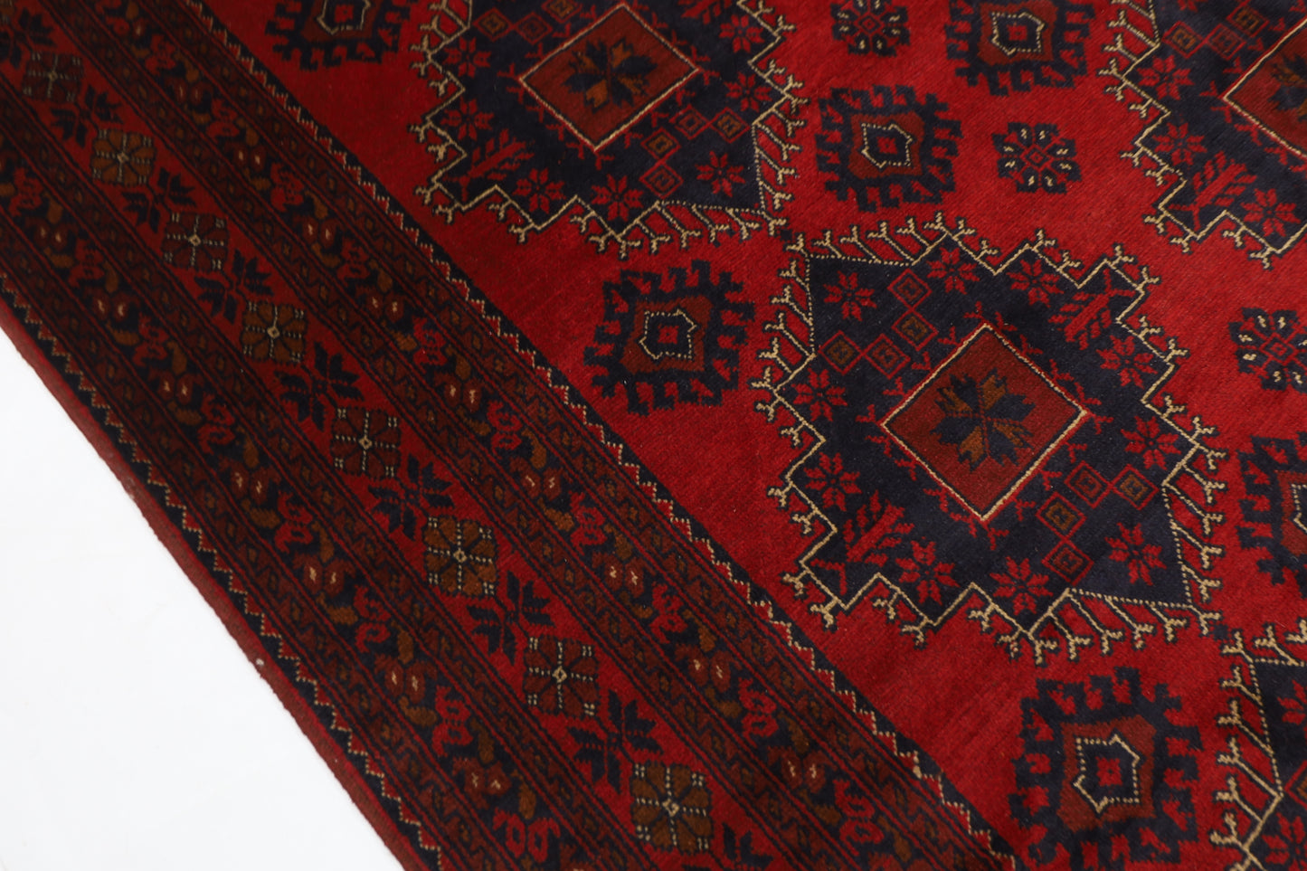 202 x 290 cm | Khal Mohammadi Afghan Tribal Hand Knotted Carpet