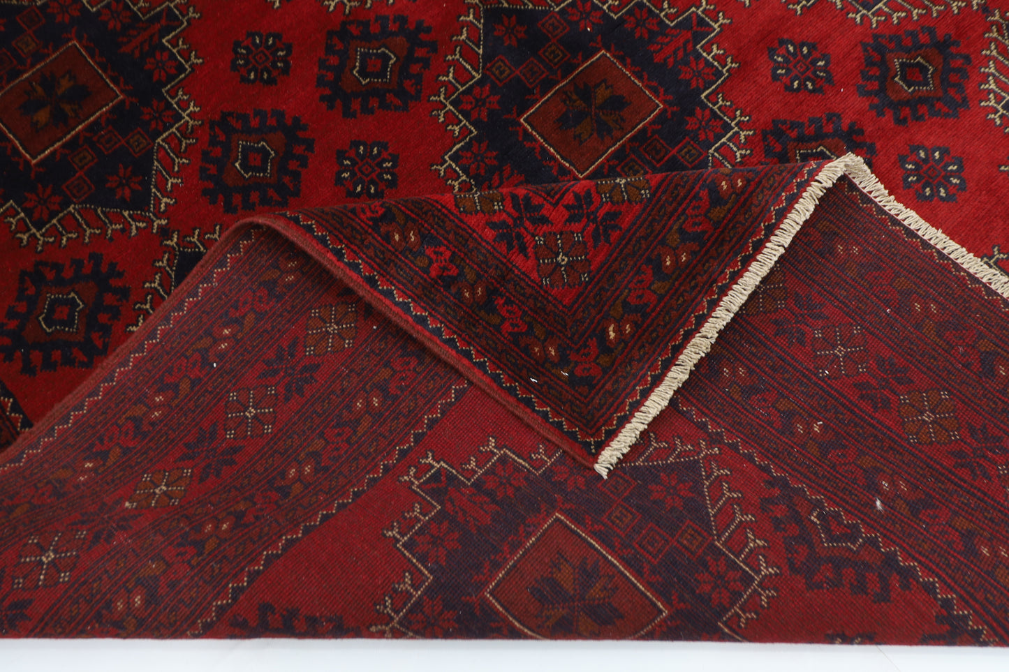 202 x 290 cm | Khal Mohammadi Afghan Tribal Hand Knotted Carpet