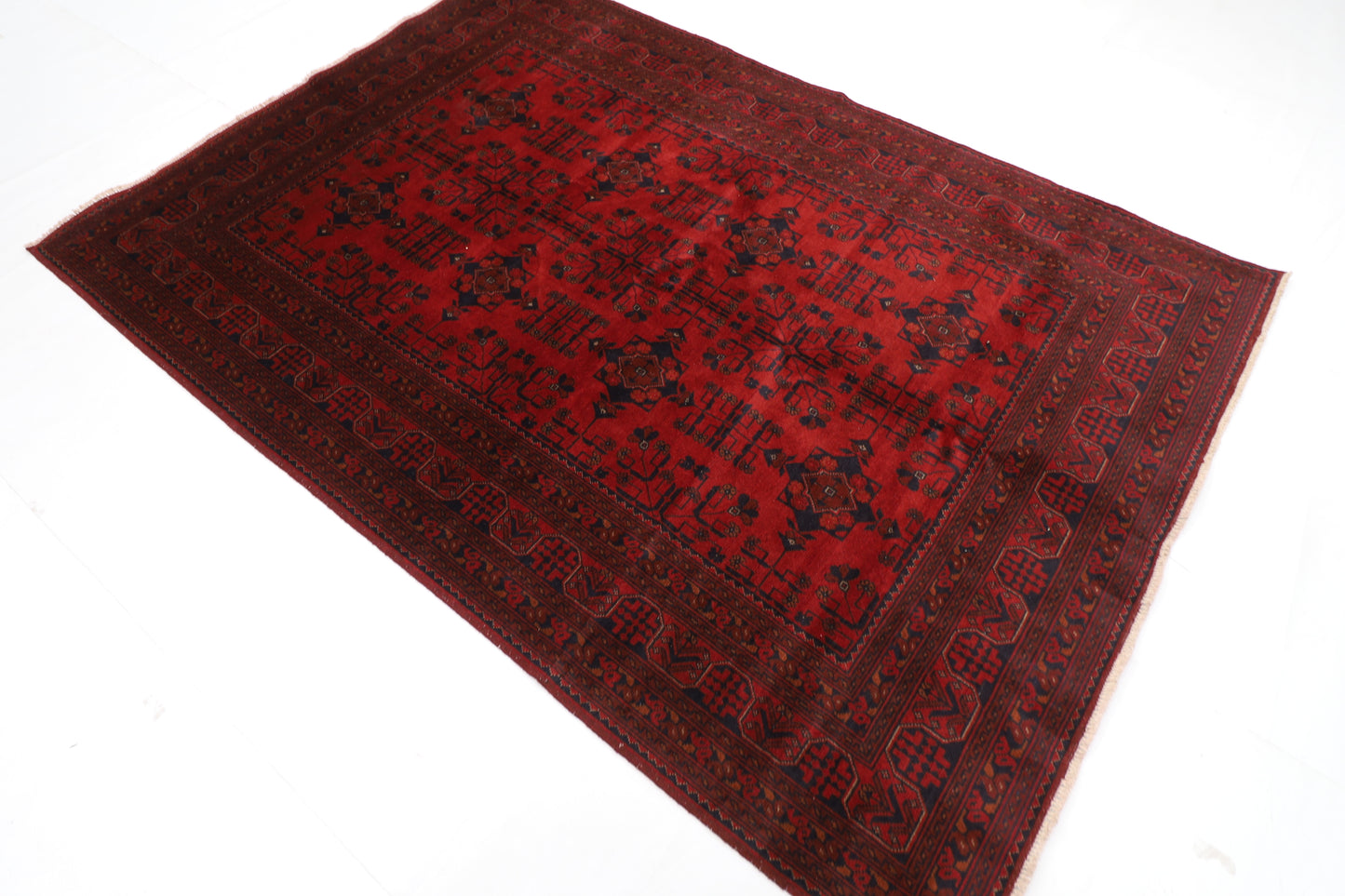 170 x 243 cm | Khal Mohammadi Afghan Tribal Hand Knotted Carpet