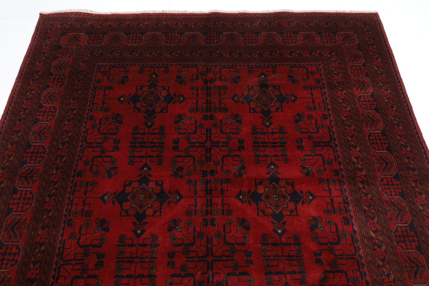 170 x 243 cm | Khal Mohammadi Afghan Tribal Hand Knotted Carpet