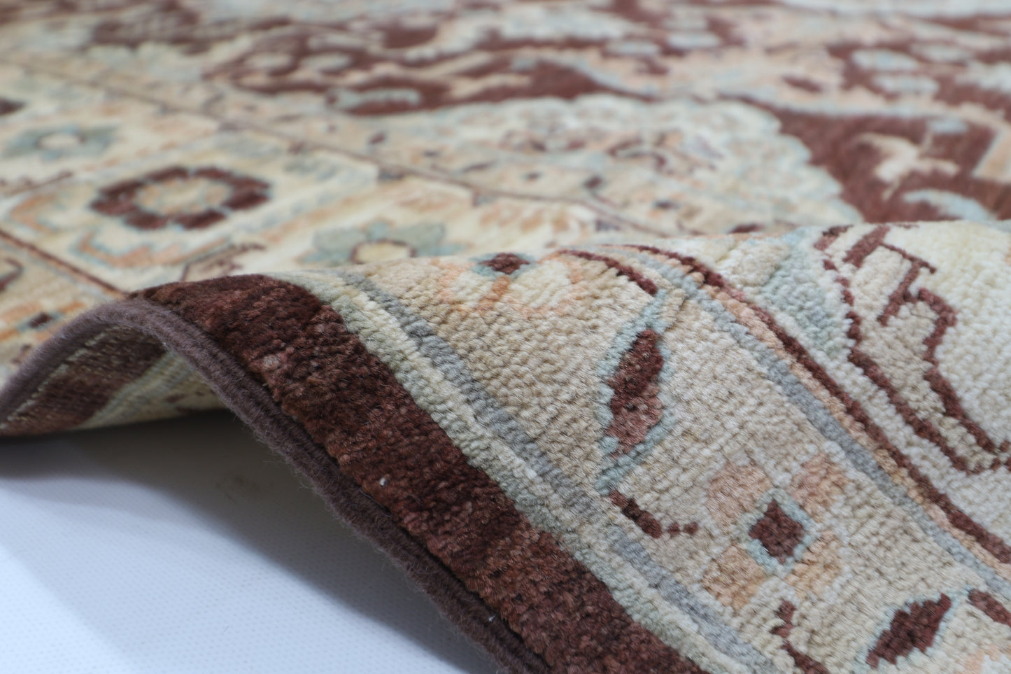200 x 297 cm | Brown Bidjar Handmade Afghan Area Rug Hand Knotted Carpet Living Room Rug
