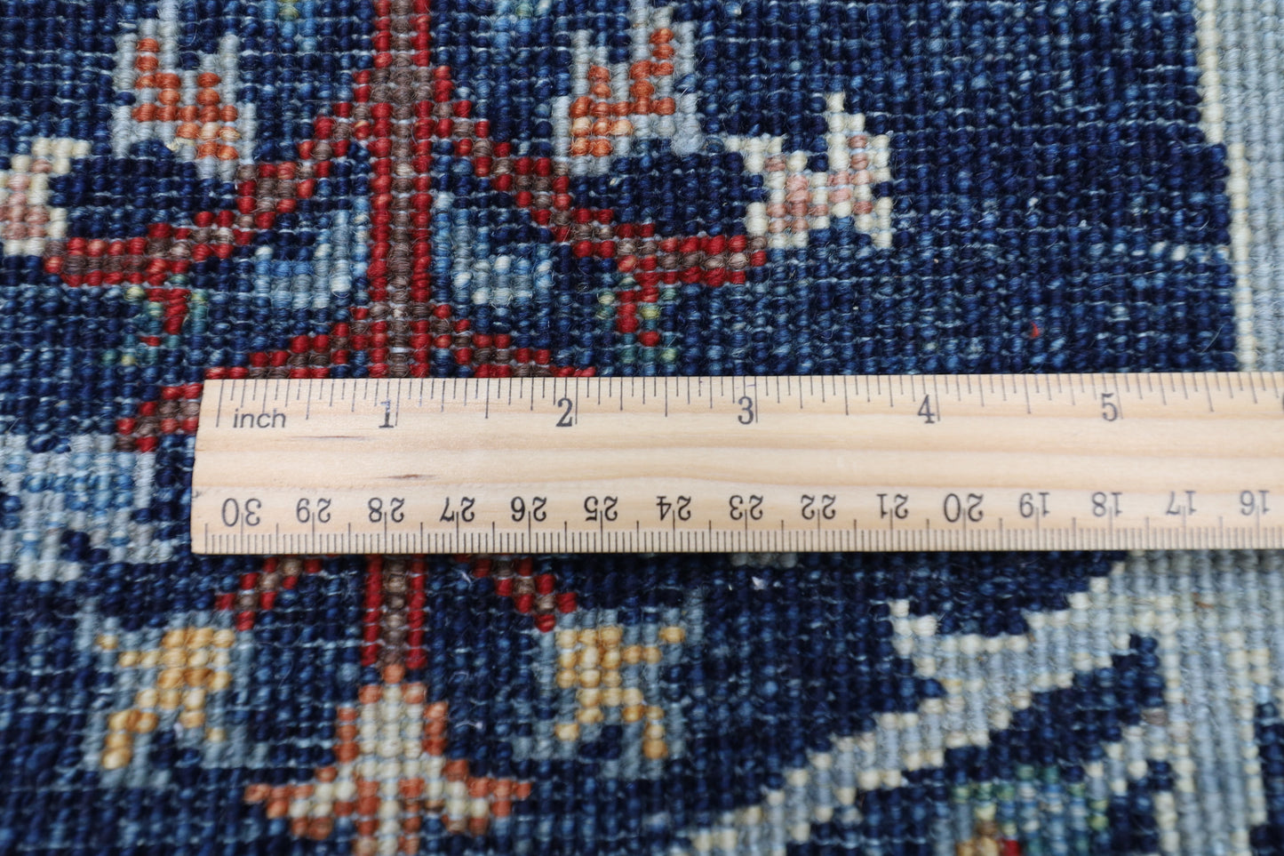 96 x 149 cm | Tree of life Blue Area Rug Afghan Hand Knotted veg Dye Wool carpet